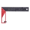 Woodworking Straight Angle Ruler 30° 45° 90° 3mm Thickness Adjustable