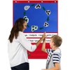 Jiareet Hanging Felt Board Storytelling Pocket Chart, Storytelling Flannel Interactive