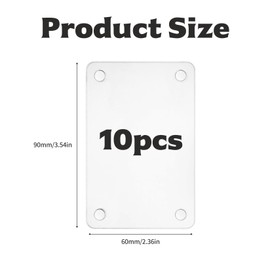 qxayxa Acrylic Magnetic Photo Frame 6 x 9 cm Transparent Small Frameless Double-Sided Acrylic Picture Frame Picture Display Clear Magnetic Photo Block Frame Pack of 20 / 10 Pairs