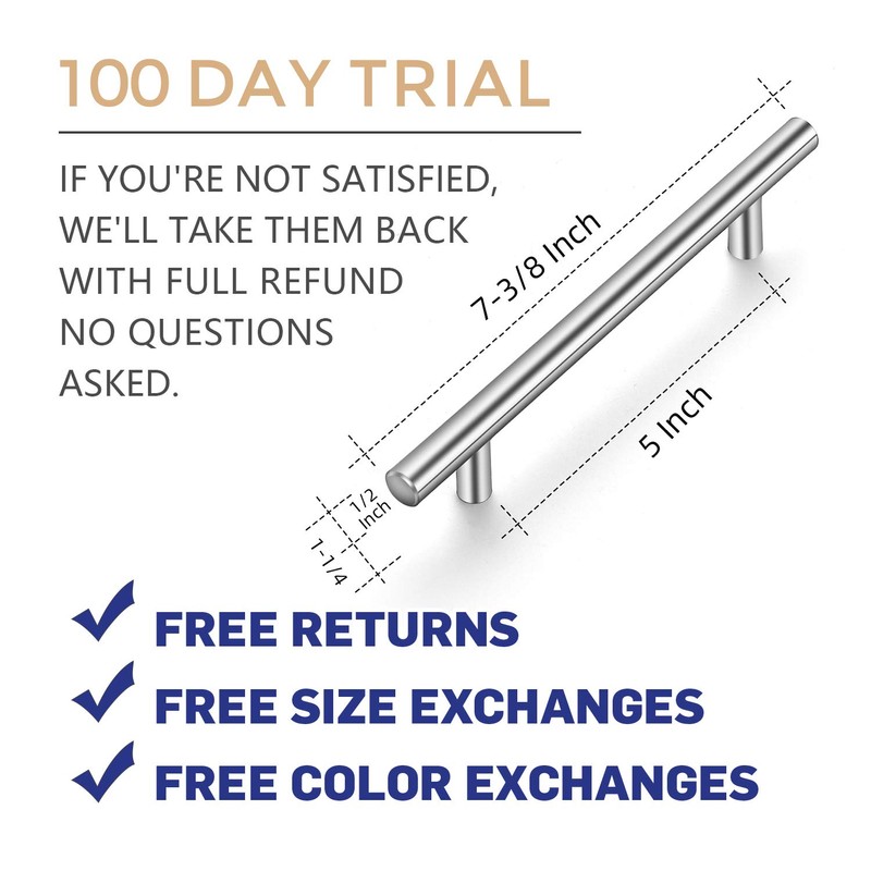 Ravinte 30 Pack | 7.38'' Cabinet Pulls Brushed Nickel Stainless