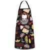 WZMPA Horror Clown Cooking Apron Horror Clown Lover Gift Welcome