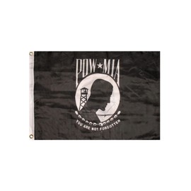 2x3 Embroidered POW MIA POWMIA Double Sided 300D Nylon Flag 2'x3'