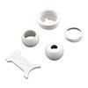 Aquastar JO101 1-1/2"MPT Flush Retrofit Eyeball- White