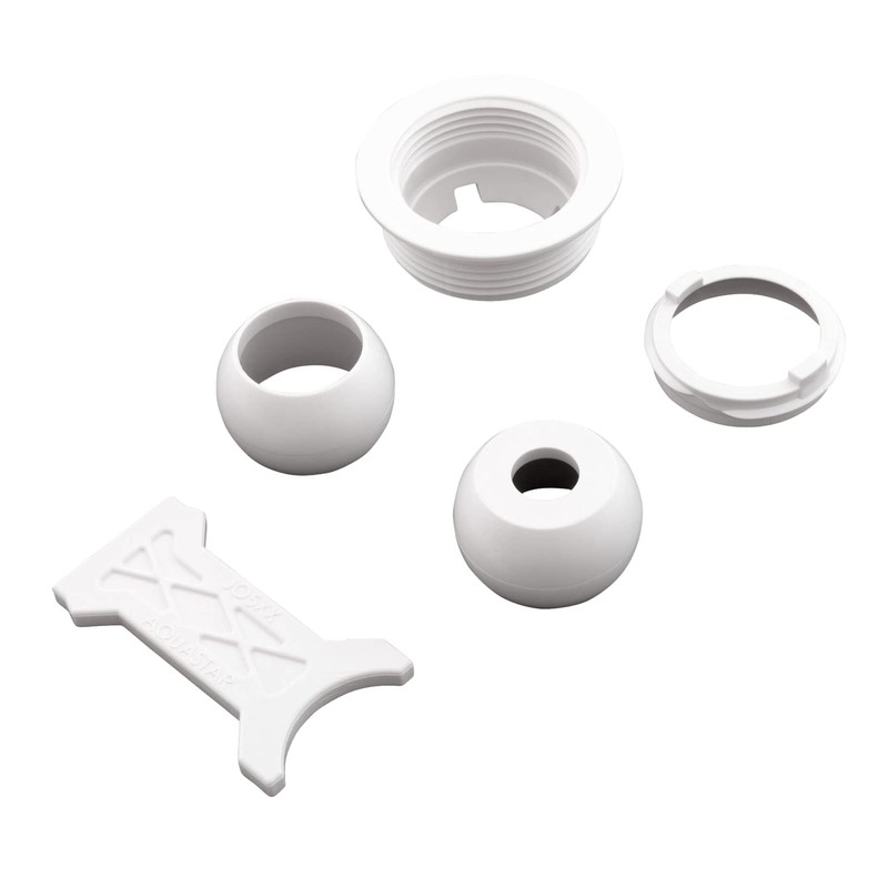 Aquastar JO101 1-1/2"MPT Flush Retrofit Eyeball- White