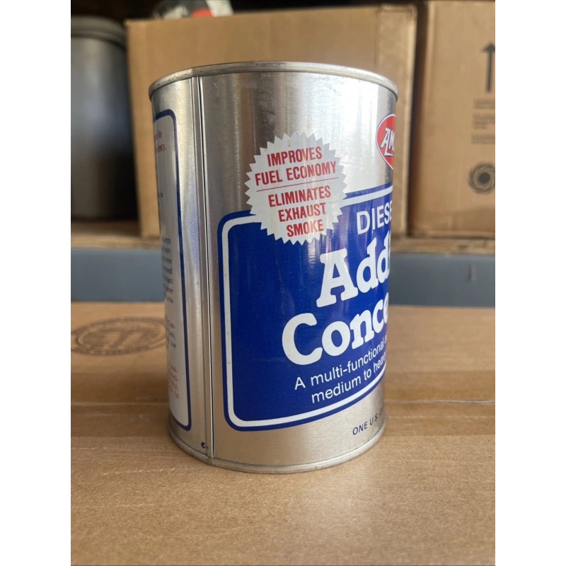AMSOIL Diesel Fuel Additive Concentrate 1 Quart METAL FULL NOS