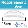 GMS Optical® 1.8mm Anti-Slip Adhesive Contoured Soft Silicone Eyeglass Nose