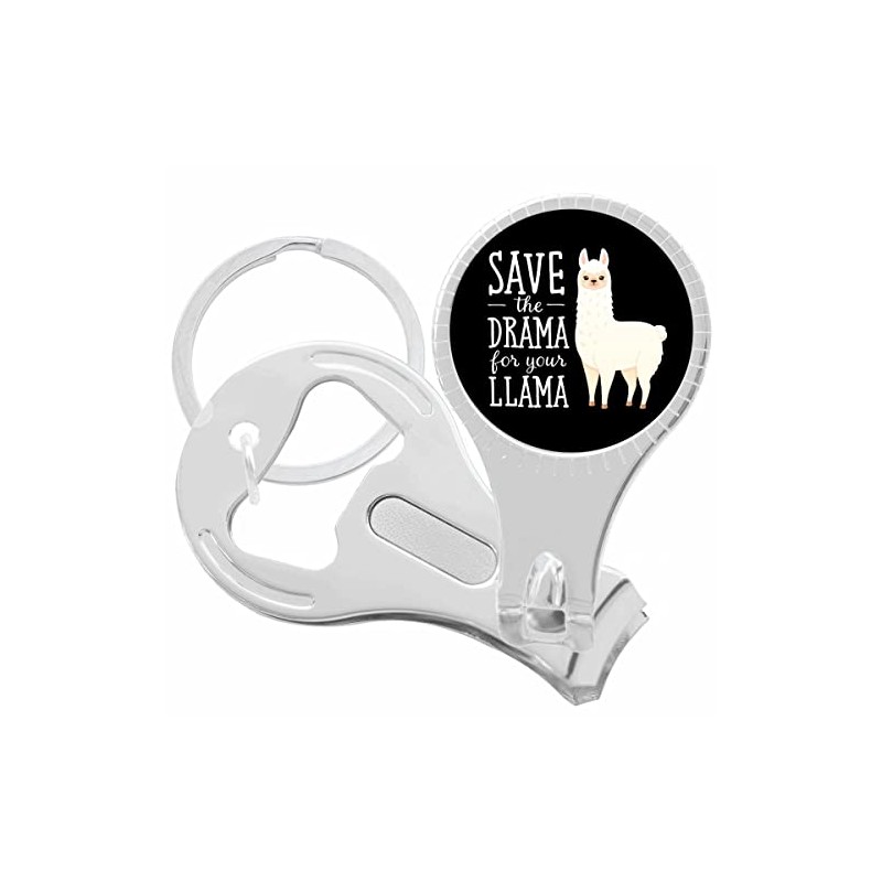 Save The Drama for Your Llama Black Nail Clippers Plus