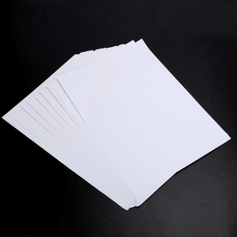 50Pcs Blank Badge Paper A4 Photo Printer Machine Supplies DIY