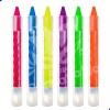 Grupo Carnavallia Kit 6 Crayones Neón Fluorescent Maquillaje Glow Luz
