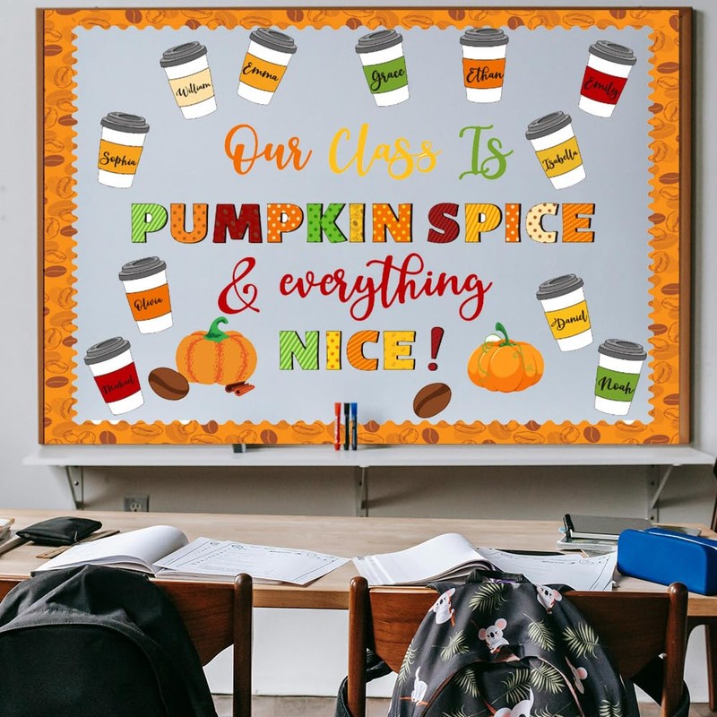 Fall Coffee Cup Bulletin Board Set – “We are Pumpkin