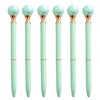 Meyaus 6 Pieces False Pearl Decoration Twist Metal Ballpoint Pen