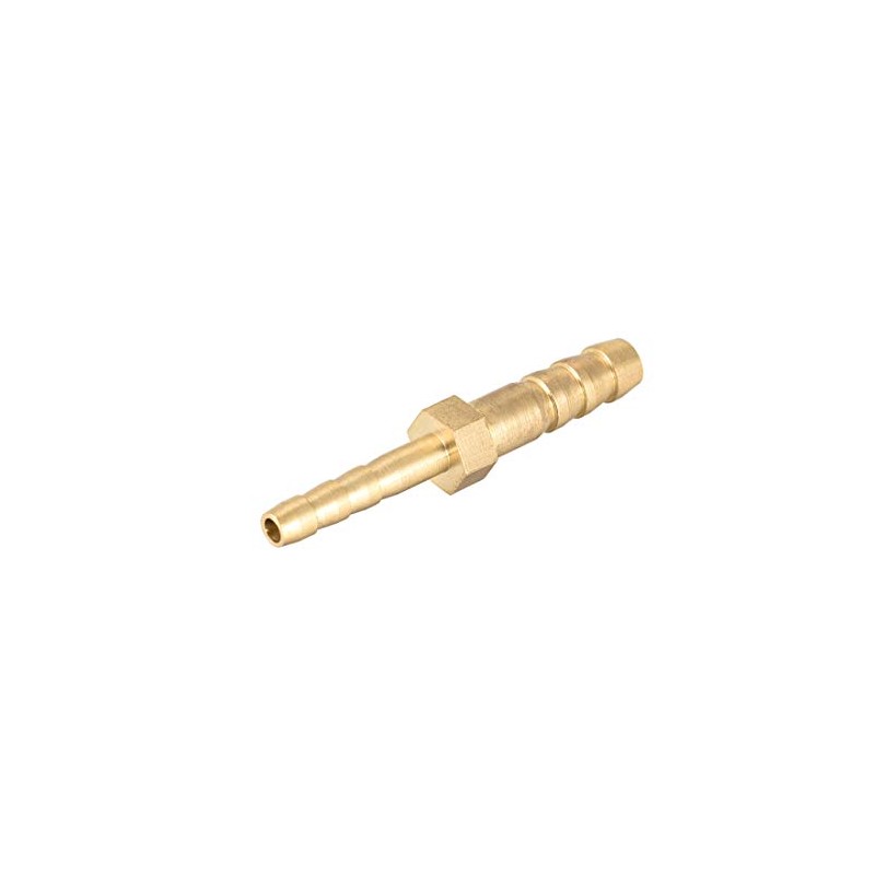 sourcing map Straight Brass Barb Fitting Reducer, Fit Hose ID