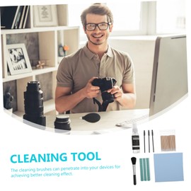 MERRYHAPY 1Set Headphone Cleaning Tool Kit for Device Maintenance Portable Electronic Cleaning Brush for Keyboards Laptops Phones and Earphones Protective Furry Brush