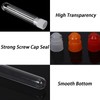 50 Pieces 5 ml Clear Plastic Test Tubes with Push