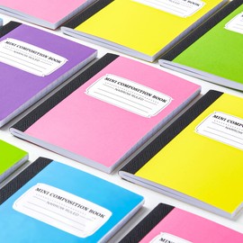 feela 30 Pack Mini Composition Notebook Bulk, Cute Pocket Composition Note Pad, Small Journal Notebooks for Students College School Supplies, 4.5" X 3.25", Narrow Ruled, 5 Pastel Colors