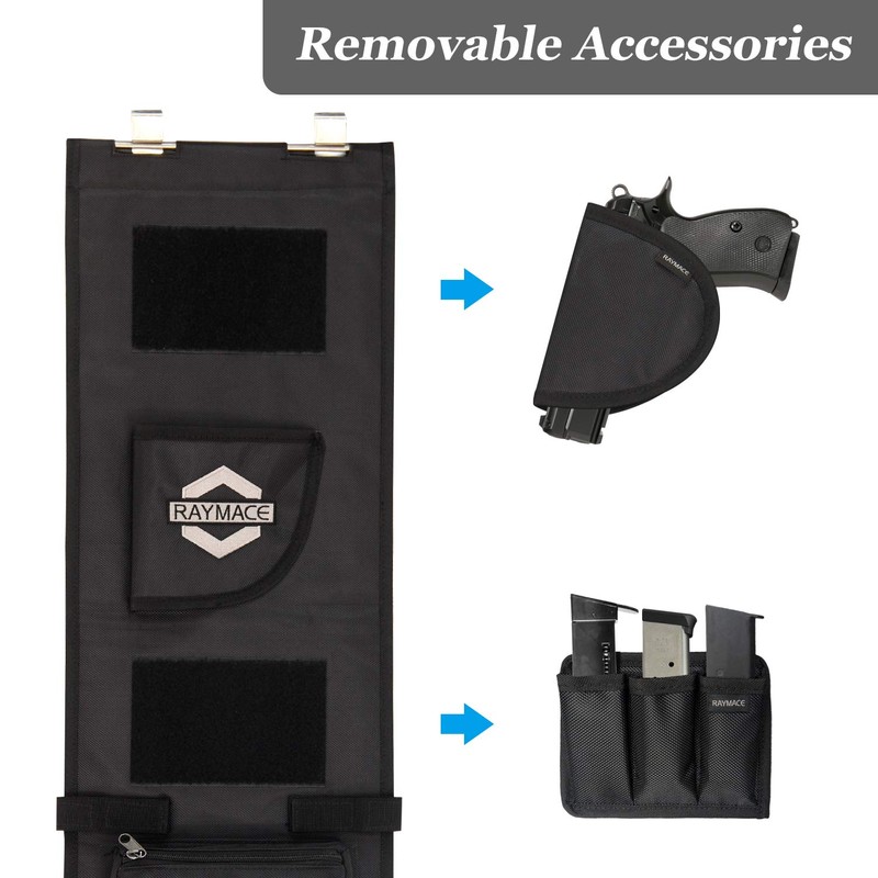 RAYMACE Gun Safe Door Panel Organizer 10W*46H inch，Adjustable Width to