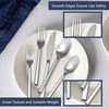 Cubic 20-Piece Silverware Set, Flatware Set Stainless Steel, Modern Cutlery
