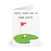 PAR-FECT Golf Lovers' Greeting Card | Golf-Themed Design | Birthday,
