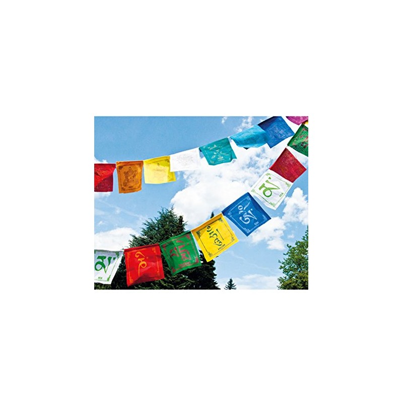 Cotton Tibetan Prayer Flags 8 Lucky Symbols, 0.8 m
