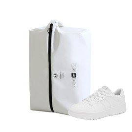 TIANZONG Shoe Case, Shoe Bag, Shoe Bag, Shoe Holder, Shoe Bag, Business Trip, Travel, Sports, Waterproof, Dustproof, Odor-Resistant, Ultra Lightweight, Unisex 2-Piece Set, white
