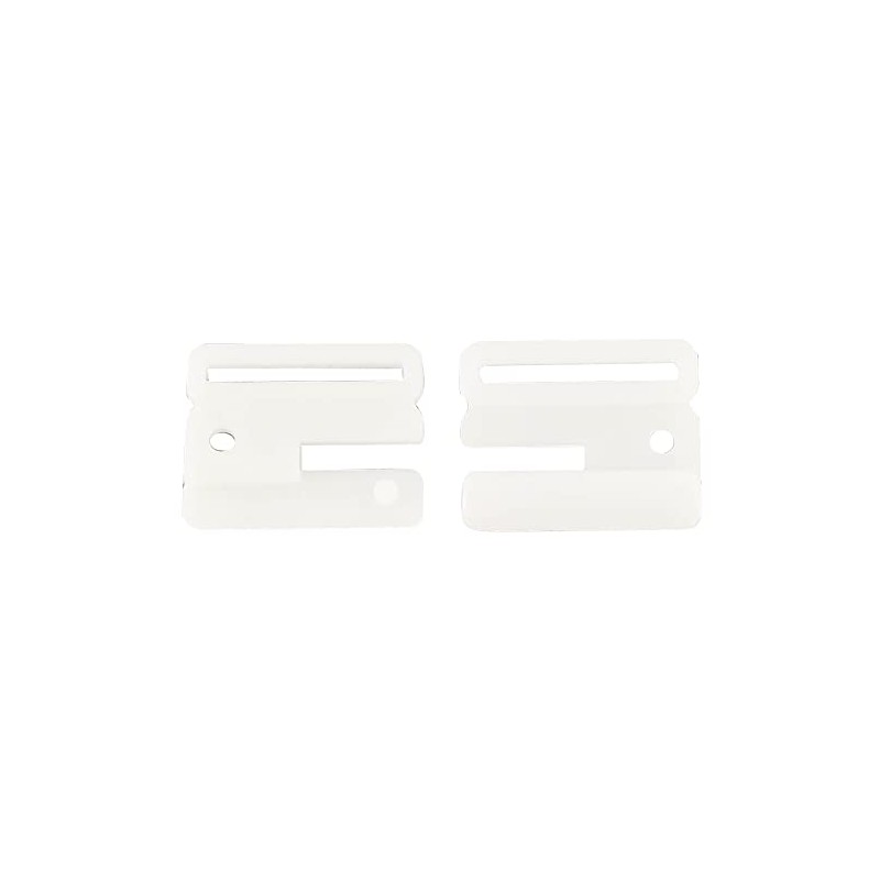 100 set Craft Plastic White Tape Closure Hook & Clasp