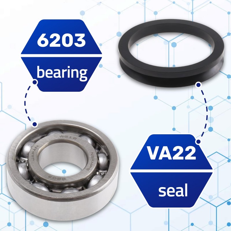 Set of Bearing for Washing Machine Drum - Screw Thread