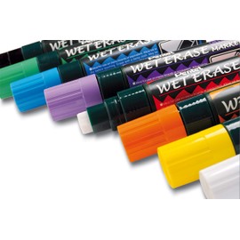 Pentel Wet Erase Jumbo SMW56-W Chalk Markers Chisel Tip 3.5-10.5 mm White