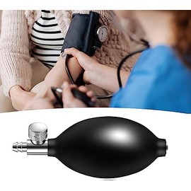Bombilla de Presión Arterial de Repuesto, Bulbo de Presión Arteria, Fácil de instalar para monitores de presión arterial-Látex, Negro                 