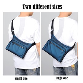 JENAGREEN Crossbody Backpack Sling Bag Travel Hiking Chest Bag Daypack, Blue, Large, Casual Daypacks