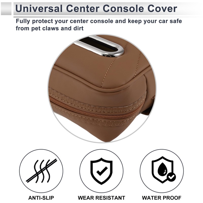 X AUTOHAUX Car Center Console Cover Car Armrest Cover Multifunctional