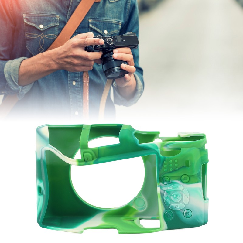 Silicone Camera Protective Case Soft Textured Surfaces Detachable Camera Silicone