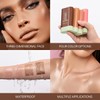 Ofanyia Cream Bronzer Stick, Unique Roating Design Multi-Use Bronzer Stick