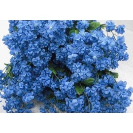 19" Silk Double Baby's Breath Flower Spray -Royal Blue (Pack of 24)