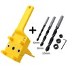 44Pcs Dowel Jig Handheld Dowelling Hole Drilling Guide Tool 6mm