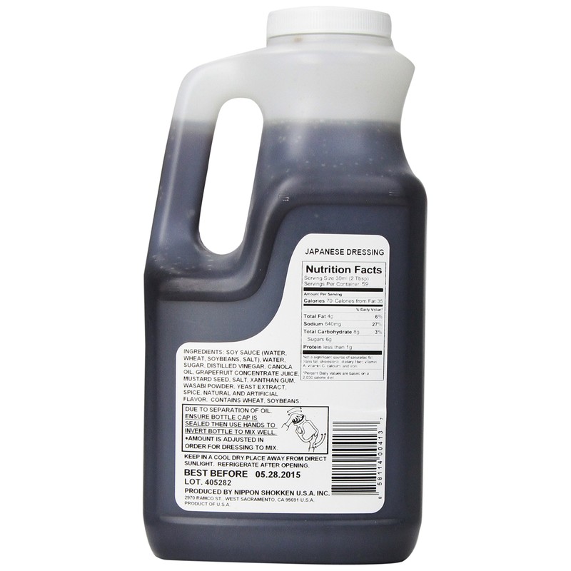 Nippon Shokken Japanese Wasabi Dressing, 60 Ounce