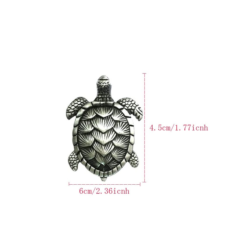 BOLWHAO Feijinmao 4 pcs Ocean Turtle Drawer knobs Turtle Metal