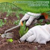 Gardena Garden Hand Weeder with Handle Rubber Handle, Premium Manganese