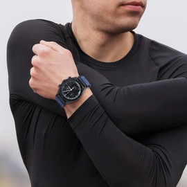 ANNEFIT Watch Strap 18mm, Denim Fabric Quick Release Watch Band for Men Women (Blue)