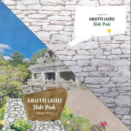 Scrapbook Customs 39662 Connecticut Gillette Castle State Park 12x12 Double-Sided Scrapbook Paper - 1 Sheet