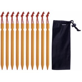 Umineko Leisure Sheet, Pegs, Set of 10, Y-Shape, Duralumin, Aluminum, Blue