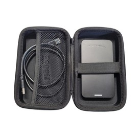 Protective Hard Case for External Hard Drives SSD HDD 2.5 Inch 2.5 Inch External Dimensions 180 x 100 x 60 mm Inner Dimensions 175 x 95 x 58 mm Shock Protection Black (L)