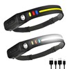 2025 Fashion 2 pack waterproof Headlamp Rechargeable with 230° Wide