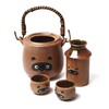 Traditional Japanese Pottery Sake Set - Exquisite Mino Ware Ceramic