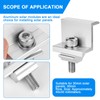 Solar Panel Bracket 4 Pieces 30 mm Solar End Clamp
