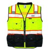 Kishigo Premium Black Series Men's Surveyors Vest S5002, Class 2