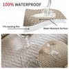 EVOLLER Waterproof Bar Stool Covers Set of 4 Rectangle Camel