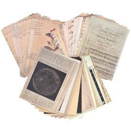 90 Sheets Vintage Scrapbooking Paper, Decoupage Paper Sheets Vintage, Vintage Scrap Paper, Aesthetic Vintage Paper, Vintage Patterned Paper, for Journal DIY Decorations