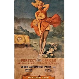 ADVERTISING CAR PARTS PERFECT CIRCLE PISTON RING ADVERTISING OLYMPIA/ABERDE