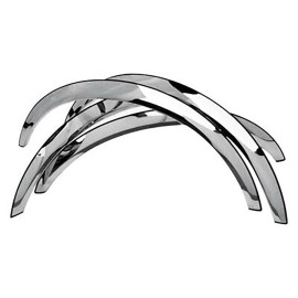 QMI for:1994-2000 Mercedes W202 C Class C43/C280 Stainless Fender Trim 4Pc 2" Short
