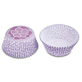 Staedter Haus Mini Blossom Paper Baking Tray, Purple, Pack of 50